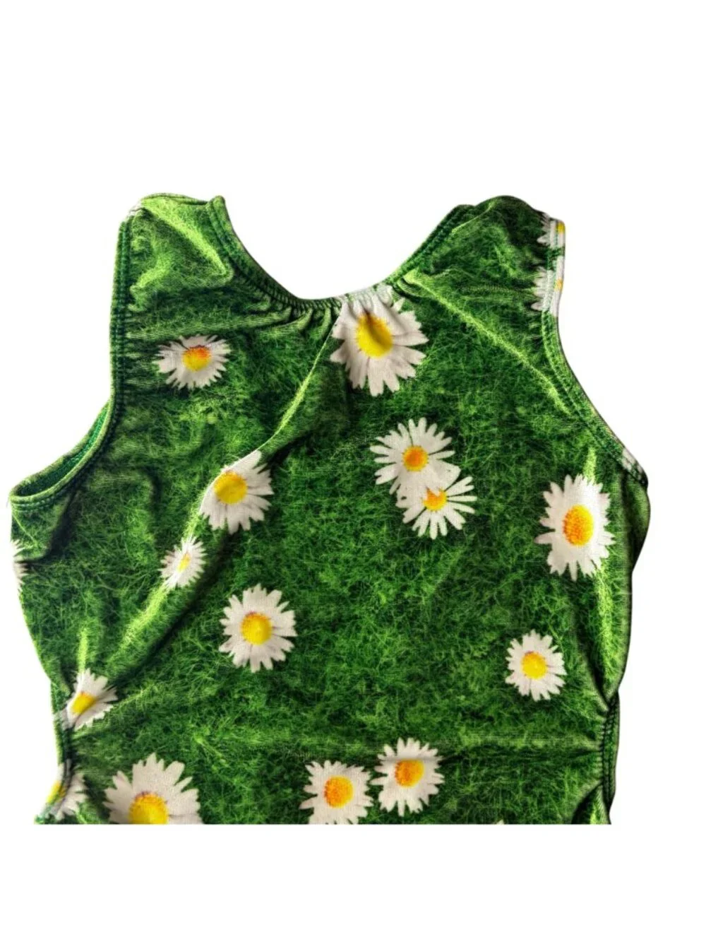 GK Velvet Leotard Gymnastics Dance Daisy Grass Graphic Size Child Large